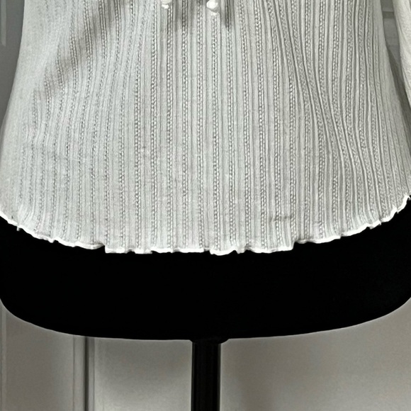 Lulus White Ribbed Knit Top - Picture 7 of 7
